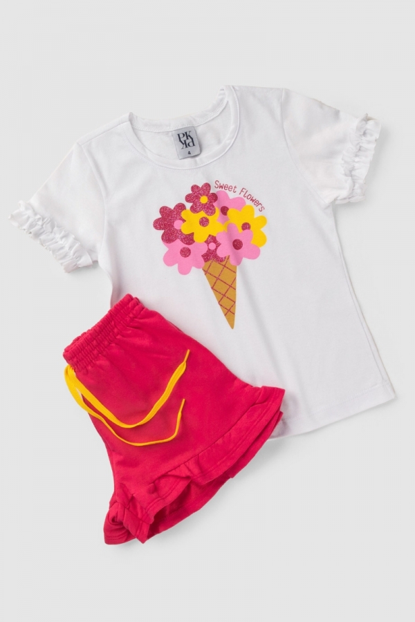 Conjunto Infantil Feminino Sweet Flowers