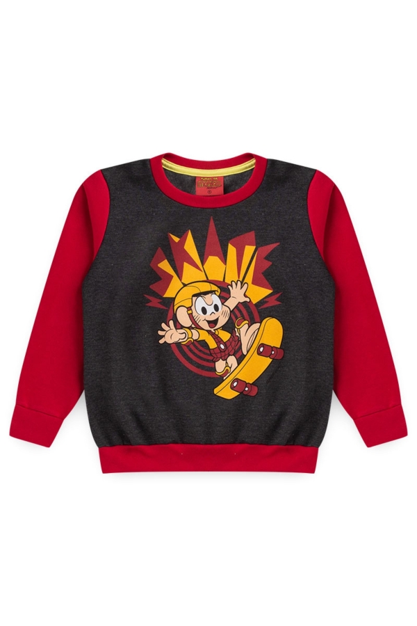 Conjunto Masculino Infantil Skate - Turma da Mônica