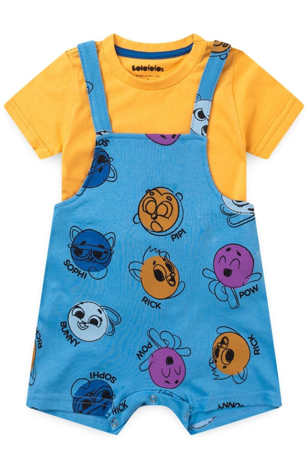 Jardineira Masculina Infantil Baby - Bolofofos