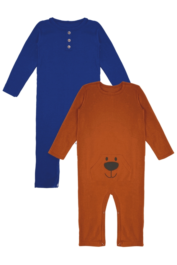 Combo Macacões Masculinos Infantis Dog Botões