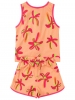 Conjunto Infantil Feminino Coral Plantas