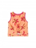 Conjunto Infantil Feminino Coral Plantas