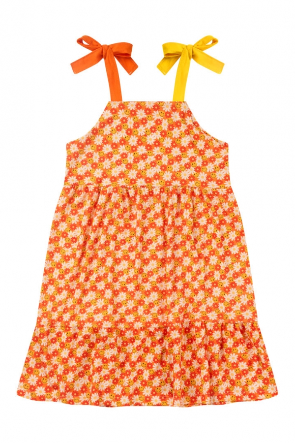 Vestido Infantil Feminino Margaridas