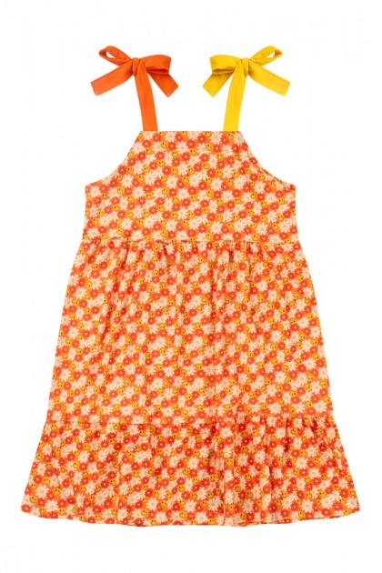 Vestido Infantil Feminino Margaridas