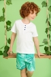 Conjunto Infantil Masculino Botões Floral