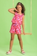 Macaquinho Feminino Infantil Jardim Florido
