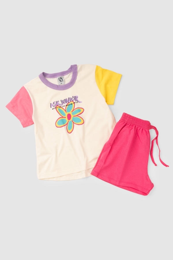 Conjunto Infantil Feminino Me Faz Sorrir