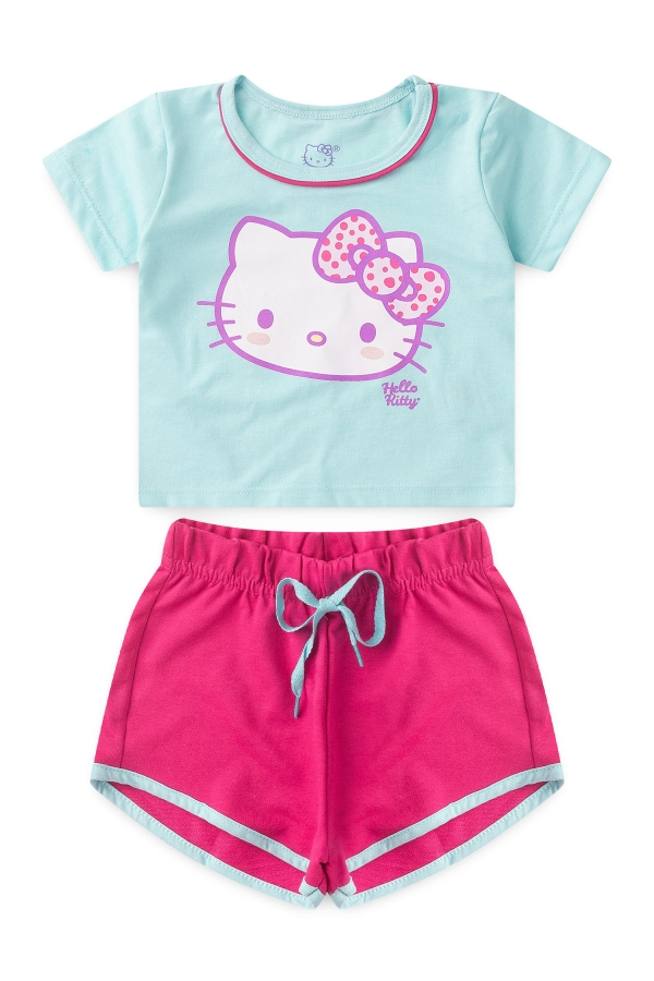 Conjunto Feminino Infantil Lacinho - Hello Kitty