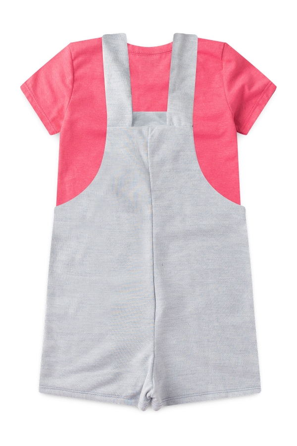 Salopete Infantil Feminina Amor de Unicórnio