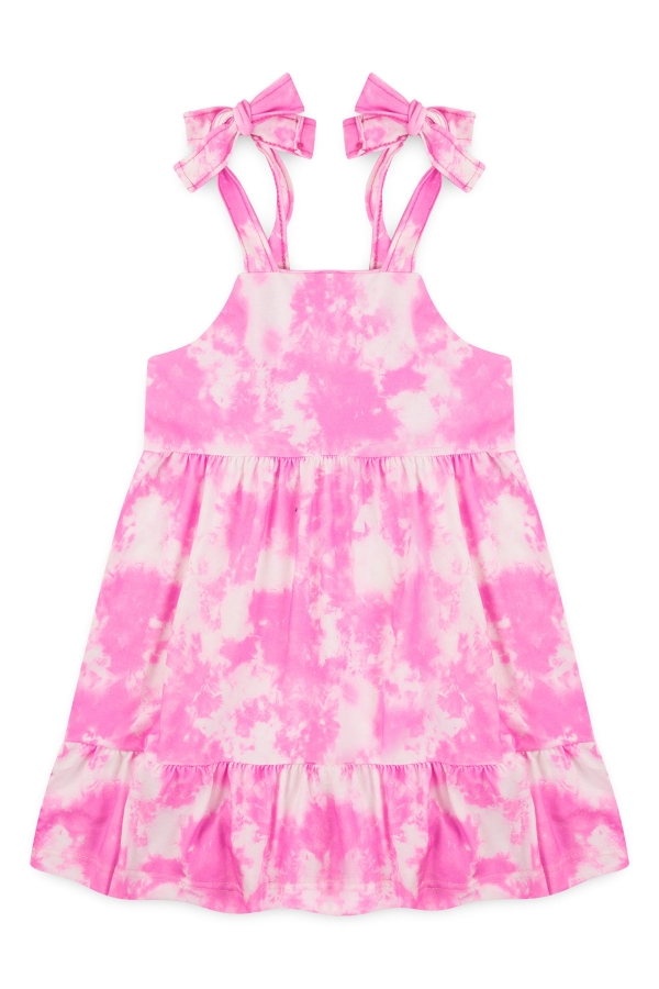 Vestido Infantil Feminino Céu Tie Dye