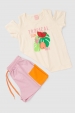 Conjunto Feminino Infantil Frutas Tropicais