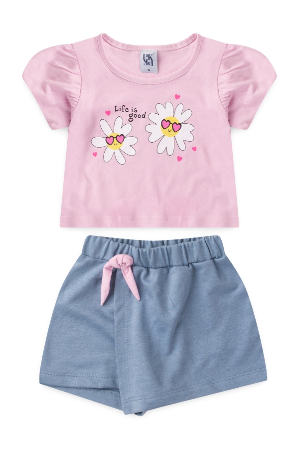 Conjunto Infantil Feminino Avistando O Verão