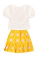 Conjunto Feminino Infantil Mangas Bufantes