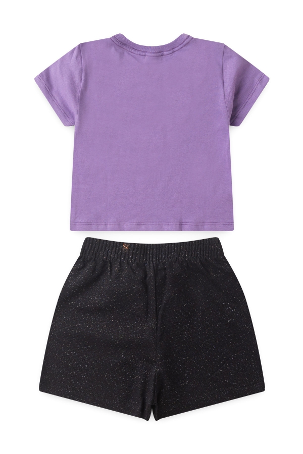 Conjunto Feminino Infantil Brilhante e Reluzente