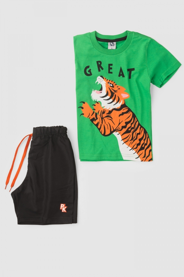 Conjunto Infantil Masculino Rugido de Tigre