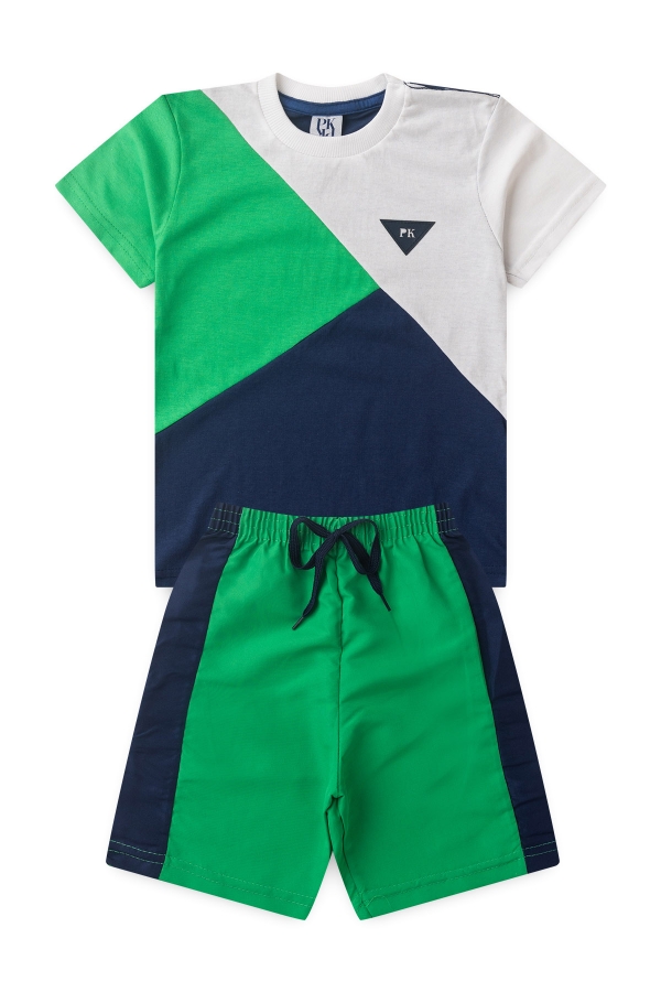 Conjunto Infantil Masculino Patch Tricolor