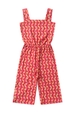 Macaquinho Feminino Infantil Botões Tropicais
