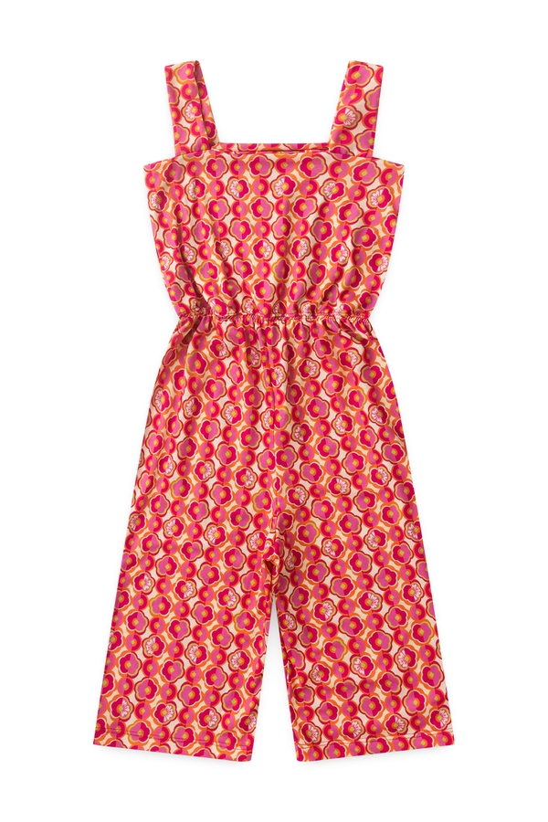 Macaquinho Feminino Infantil Botões Tropicais