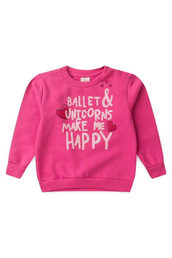 Blusa Feminina Infantil Ballet & Unicórnios