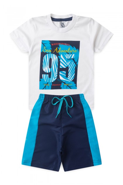 Conjunto Infantil Masculino Aventura No Mar