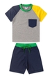 Conjunto Infantil Masculino Bolso Tricolor