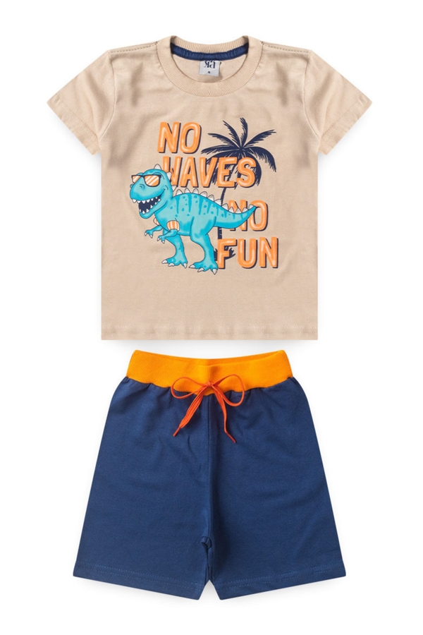 Conjunto Infantil Masculino No Waves No Fun