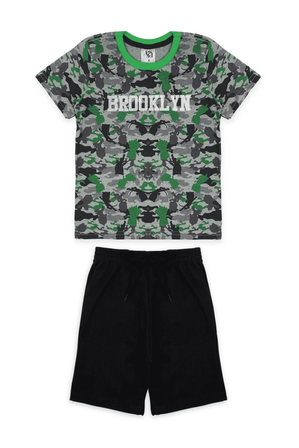 Conjunto Masculino Infantil Brooklyn Camuflado