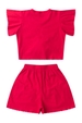 Conjunto Infantil Feminino Pétala de Verão