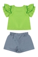 Conjunto Feminino Infantil Margarida Charmosa