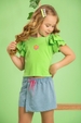 Conjunto Feminino Infantil Margarida Charmosa