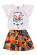 Conjunto Feminino Infantil Pássaros