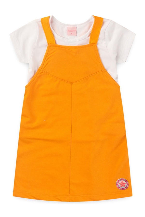 Salopete Infantil Feminina Patch Summer Vibes