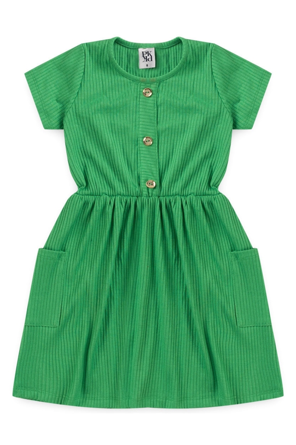 Vestido Infantil Feminino Bolso Clássico