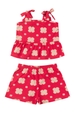Conjunto Infantil Feminino Flores Rotativas