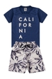 Conjunto Masculino Infantil California Azul Marinho