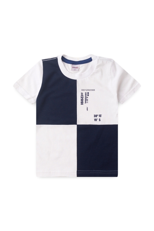 Camiseta Masculina Quadriculada Waffle