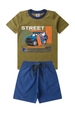 Conjunto Masculino Infantil Tubarão Surfista