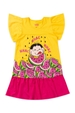 Vestido Infantil  Magali Nhac Nhac Nhac - Turma da Mônica