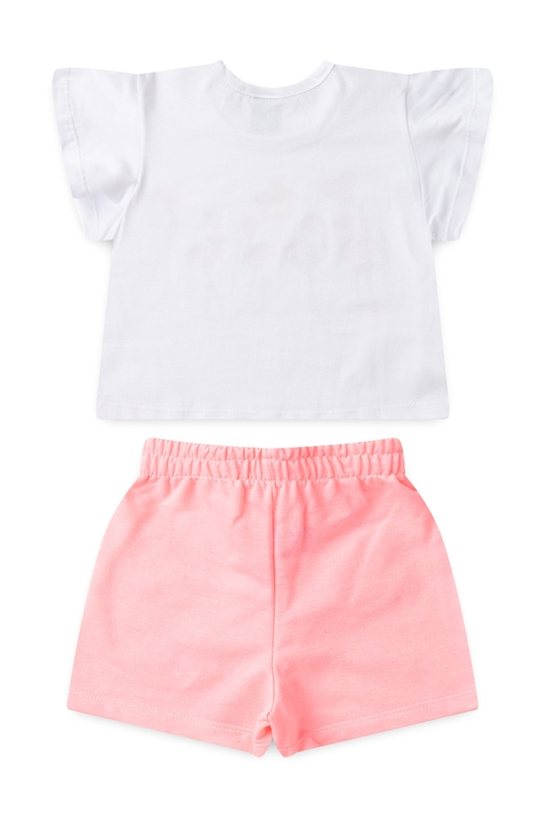 Conjunto Infantil Feminino Festa Dos Flamingos