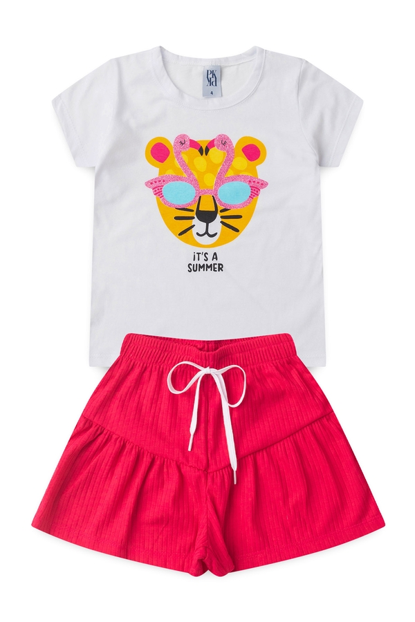 Conjunto Infantil Feminino é O Verão