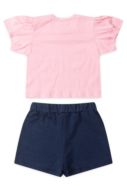 Conjunto Infantil Feminino Babado Bufante - Hello Kitty