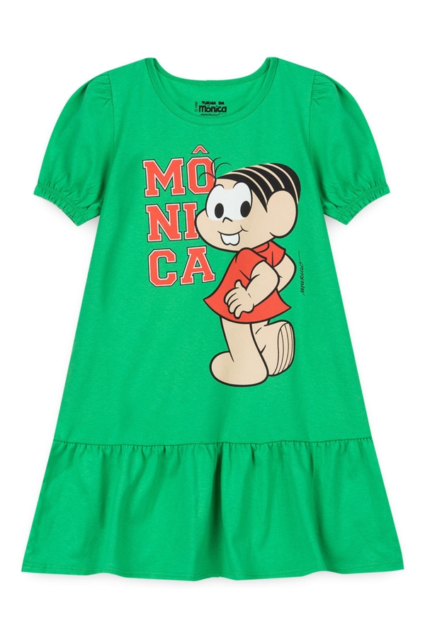 Vestido Infantil Cheia de Charme - Turma da Mônica