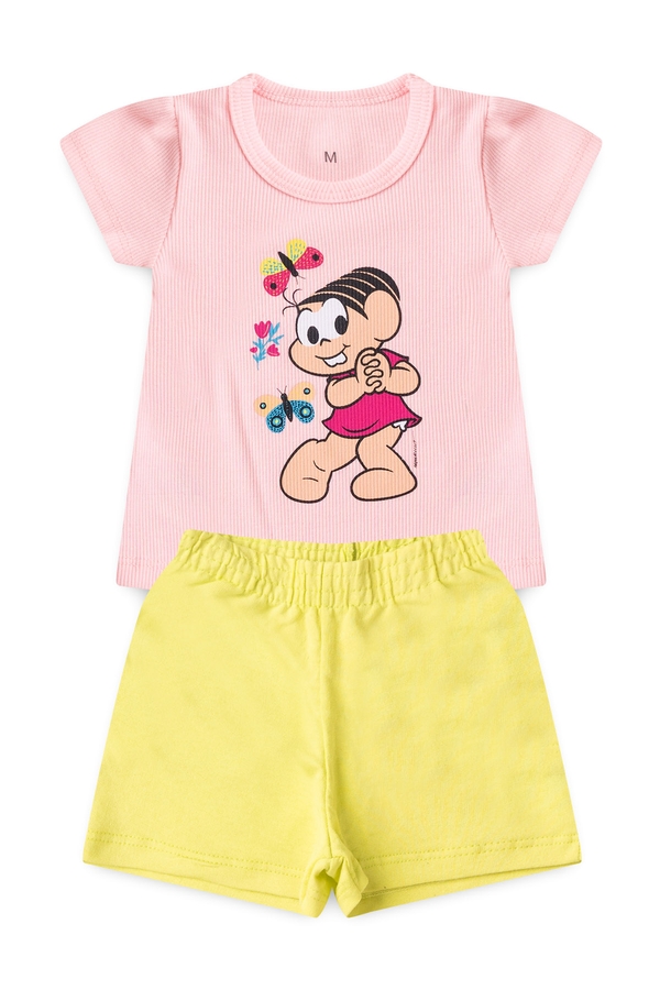 Conjunto Feminino Infantil Encanto de Menina - Turma da Mônica