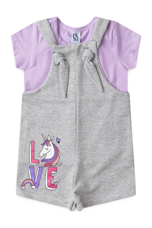 Salopete Infantil Feminina Doce Unicórnio