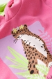 Conjunto Feminino Infantil Onça Wild Rosa