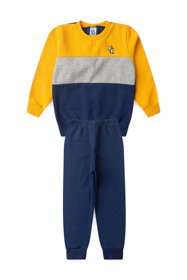 Conjunto Infantil Masculino Trio Mágico de Cores