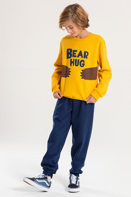 Conjunto Infantil Masculino Abraço de Ursinho