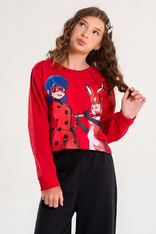 Conjunto Feminino Infantil Aventuras - Ladybug