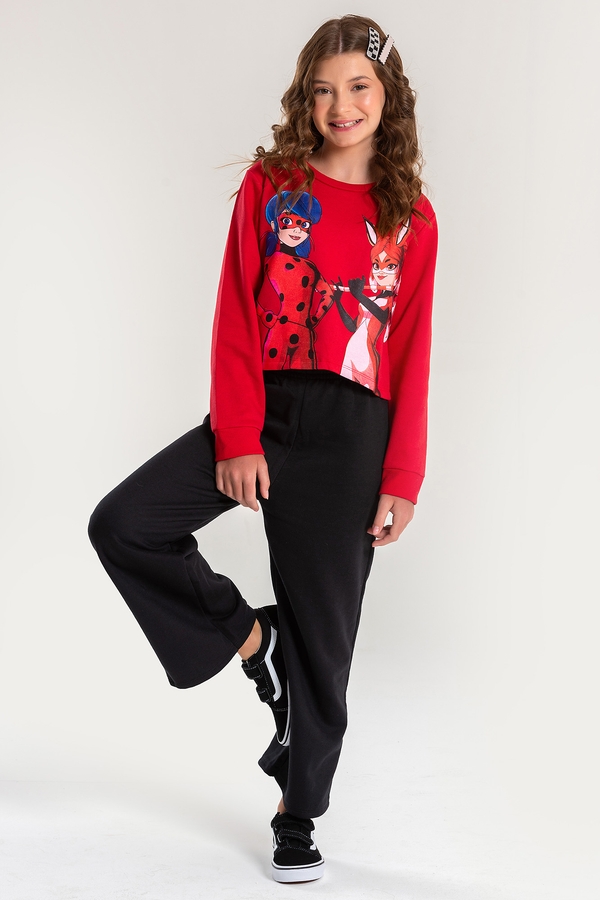 Conjunto Feminino Infantil Aventuras - Ladybug