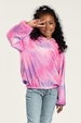 Casaco Feminino Infantil Tie Dye Fofinho